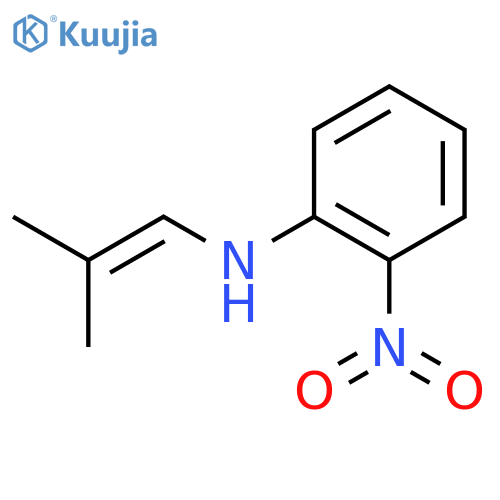2-nitro-N-(2-methyl-1-propen-1-yl)benzenamine structure