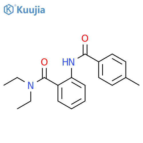 N,N-diethyl-2-[(4-methylbenzoyl)amino]benzamide structure