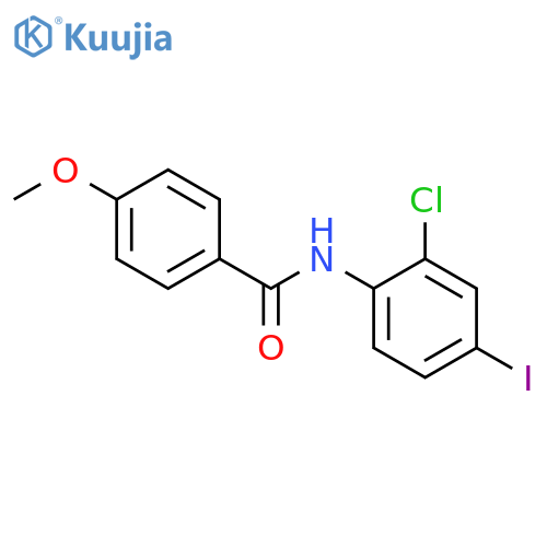 N-(2-Chloro-4-iodophenyl)-4-methoxybenzamide structure