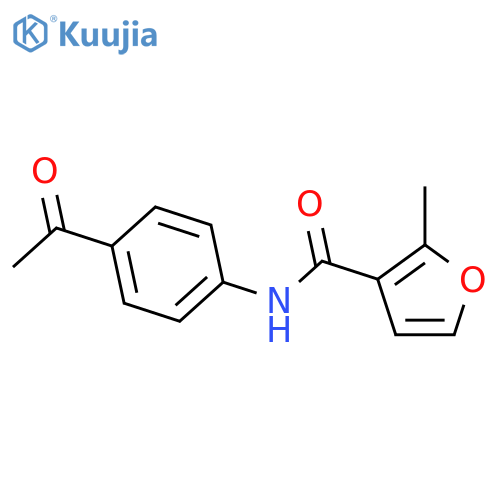 N-(4-Acetylphenyl)-2-methyl-3-furamide structure