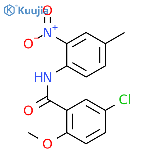 Benzamide, 5-chloro-2-methoxy-N-(4-methyl-2-nitrophenyl)- structure
