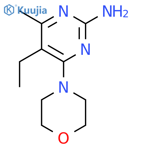 5-ethyl-4-methyl-6-(4-morpholinyl)-2-pyrimidinamine structure