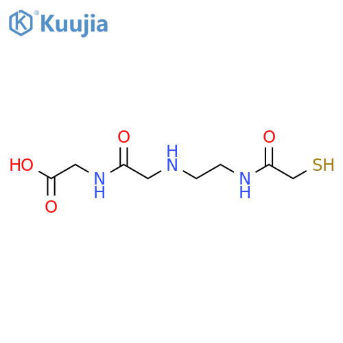 Glycine, N-[2-[(mercaptoacetyl)amino]ethyl]glycyl- structure