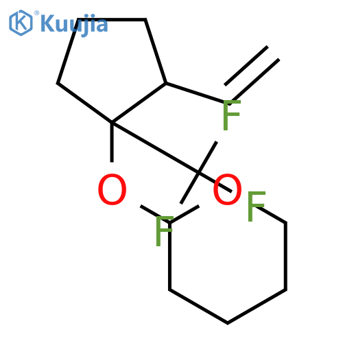 2H-Pyran, 2-[[2-ethenyl-1-(trifluoromethyl)cyclopentyl]oxy]tetrahydro- structure