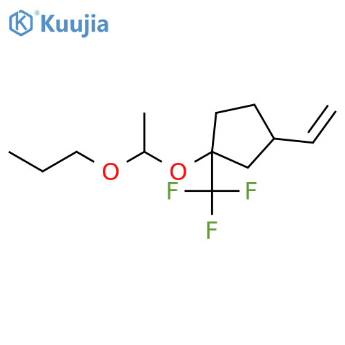Cyclopentane, 3-ethenyl-1-(1-propoxyethoxy)-1-(trifluoromethyl)- structure