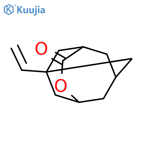 4-Oxatricyclo[4.3.1.13,8]undecan-5-one, 1-ethenyl- structure