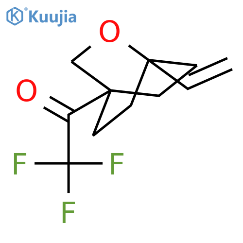 Ethanone, 1-(1-ethenyl-2-oxabicyclo[2.2.2]oct-4-yl)-2,2,2-trifluoro- structure