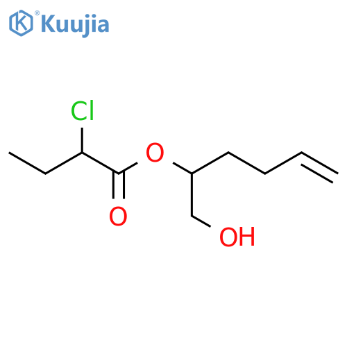 Butanoic acid, 2-chloro-, 1-(hydroxymethyl)-4-pentenyl ester structure