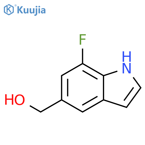 1H-Indole-5-methanol,7-fluoro- structure