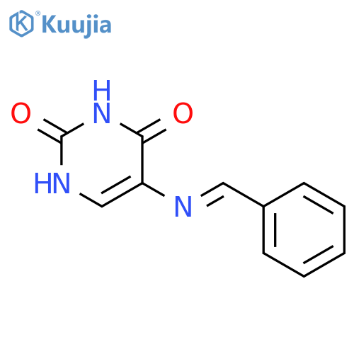 2,4(1H,3H)-Pyrimidinedione,5-[(phenylmethylene)amino]- structure