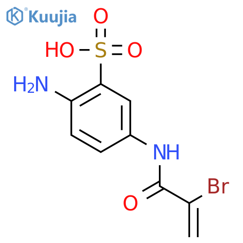 Benzenesulfonic acid,2-amino-5-[(2-bromo-1-oxo-2-propen-1-yl)amino]- structure
