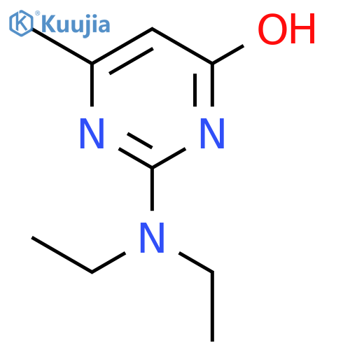 2-DIethylamino-6-hydroxy-4-methylpyrimidine structure