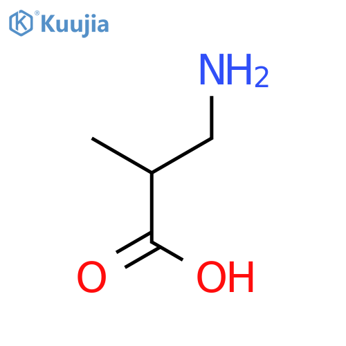 (2S)-3-amino-2-methyl-propanoic acid structure