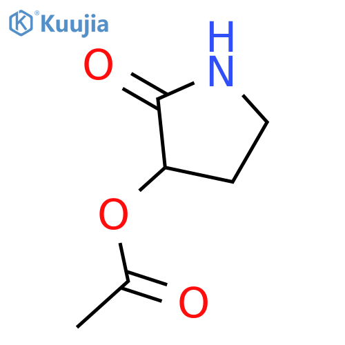 2-Oxopyrrolidin-3-yl acetate structure