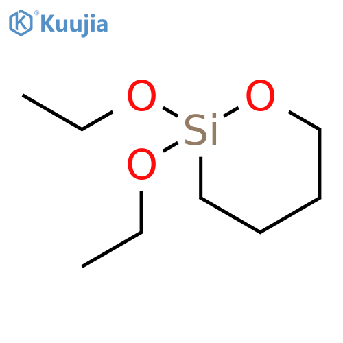 1-Oxa-2-silacyclohexane, 2,2-diethoxy- structure