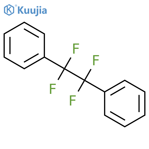 Benzene,1,1'-(1,1,2,2-tetrafluoro-1,2-ethanediyl)bis- structure