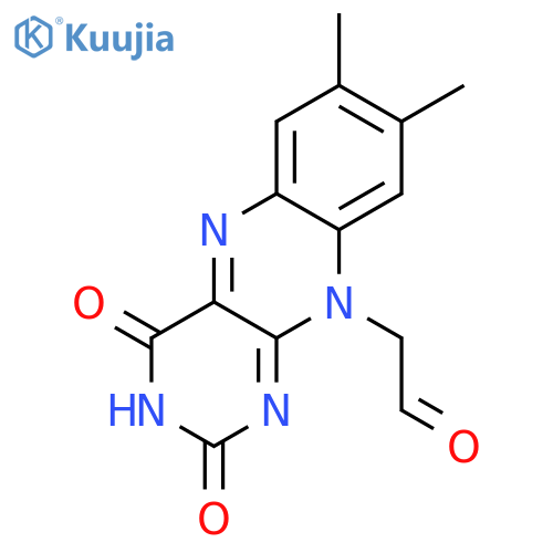 (7,8-dimethyl-2,4-dioxo-3,4-dihydrobenzo[g]pteridin-10(2H)-yl)acetaldehyde structure