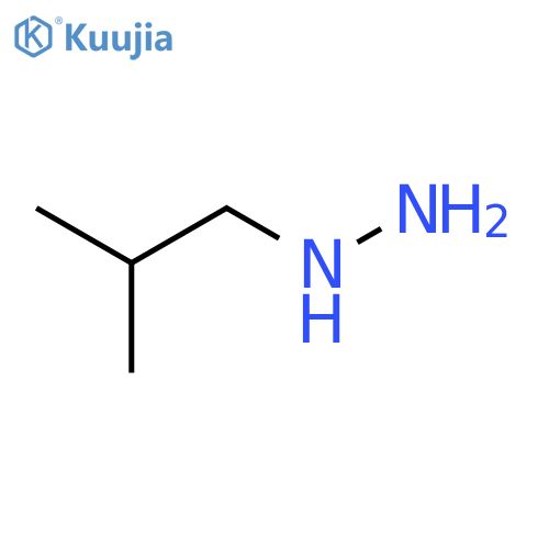 (2-methylpropyl)hydrazine structure