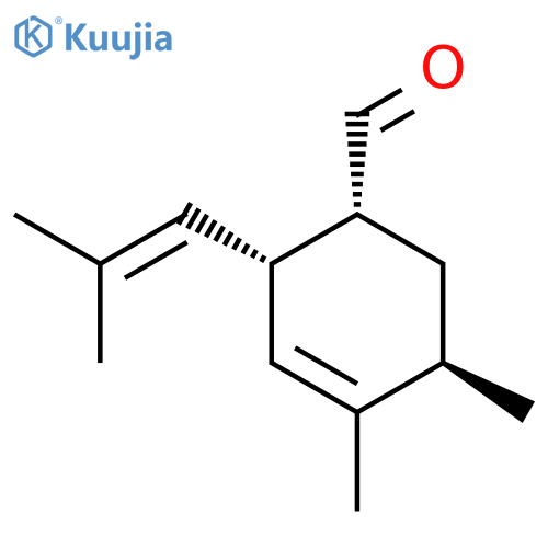 (1alpha,2alpha,5beta)-4,5-dimethyl-2-(2-methylpropen-1-yl)cyclohex-3-ene-1-carbaldehyde structure