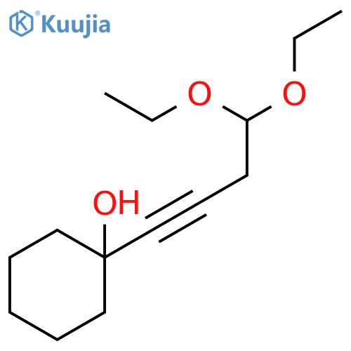 Cyclohexanol, 1-(4,4-diethoxy-1-butynyl)- structure