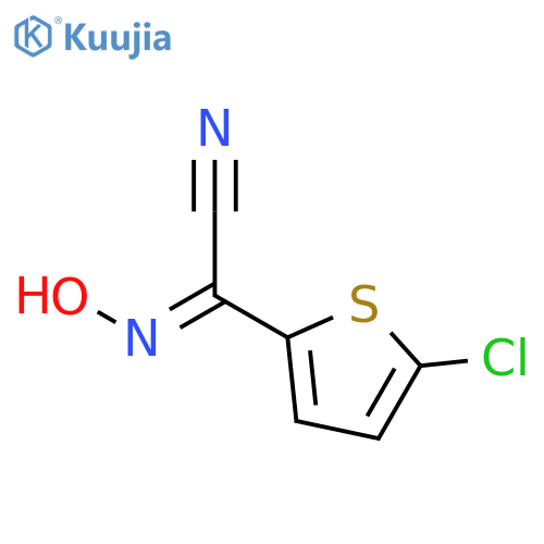 5-chloro-alpha-(hydroxyimino)thiophen-2-acetonitrile structure