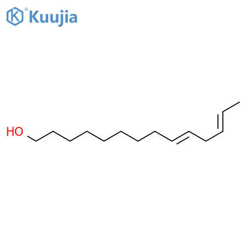 (9Z,12E)-Tetradecadien-1-ol structure