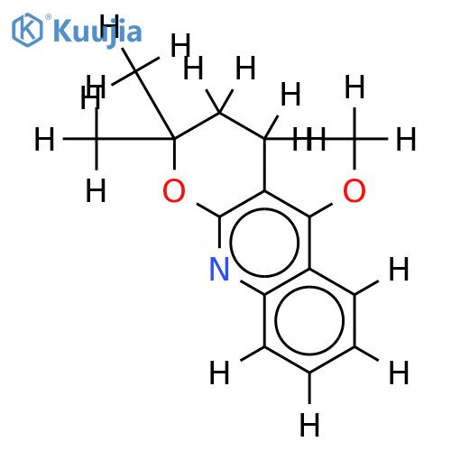 3, 4-Dihydro-5-Methoxy-2, 2-dimethyl-2H-pyrano[2, 3-b]quinoline, 9CI structure