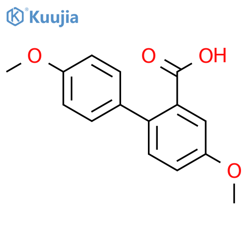 4,4'-Dimethoxy-biphenyl-2-carboxylic acid structure
