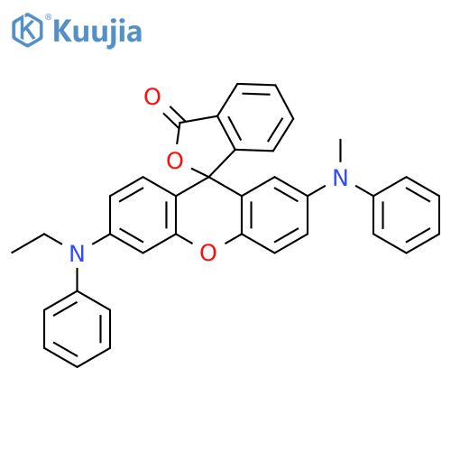 Spiro[isobenzofuran-1(3H),9'-[9H]xanthen]-3-one, 6'-(ethylphenylamino)-2'-(methylphenylamino)- structure