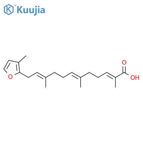 2,6,10-Dodecatrienoic acid, 2,6,10-trimethyl-12-(3-methyl-2-furanyl)-, (2E,6E,10E)- structure