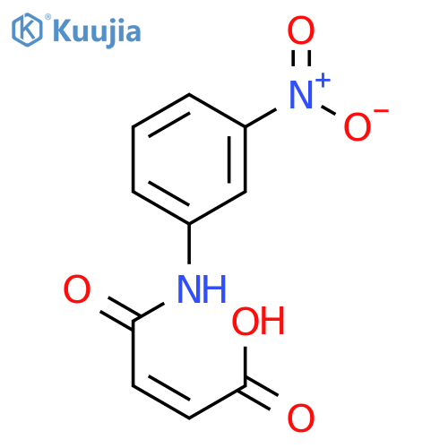 (2Z)-4-[(3-nitrophenyl)amino]-4-oxobut-2-enoic acid structure