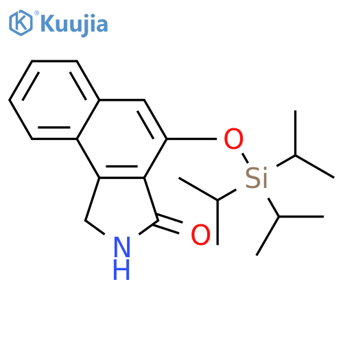 3H-Benz[e]isoindol-3-one, 1,2-dihydro-4-[[tris(1-methylethyl)silyl]oxy]- structure