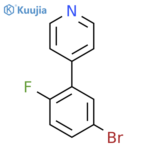 4-(5-bromo-2-fluorophenyl)pyridine structure