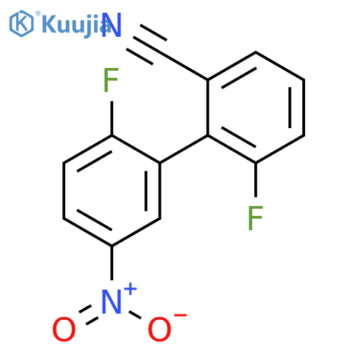 [1,1'-Biphenyl]-2-carbonitrile, 2',6-difluoro-5'-nitro- structure