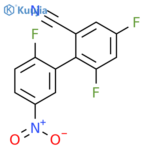 [1,1'-Biphenyl]-2-carbonitrile, 2',4,6-trifluoro-5'-nitro- structure