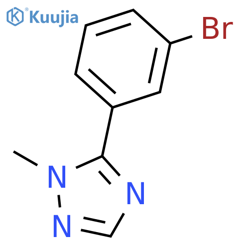 5-(3-bromophenyl)-1-methyl-1H-1,2,4-triazole structure