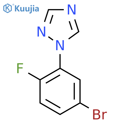 1H-1,2,4-Triazole, 1-(5-bromo-2-fluorophenyl)- structure