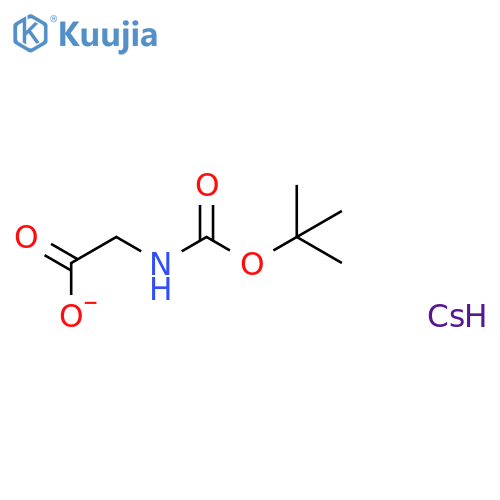 Boc-glycine cesium salt structure