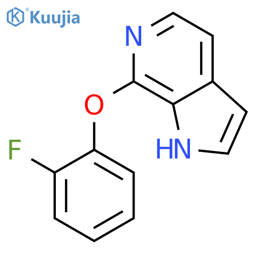 1H-PYRROLO[2,3-C]PYRIDINE, 7-(2-FLUOROPHENOXY)- structure