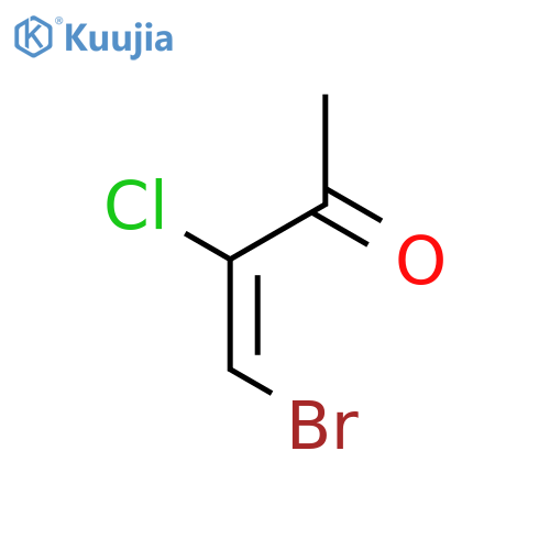 3-Buten-2-one, 4-bromo-3-chloro-, (3E)- structure