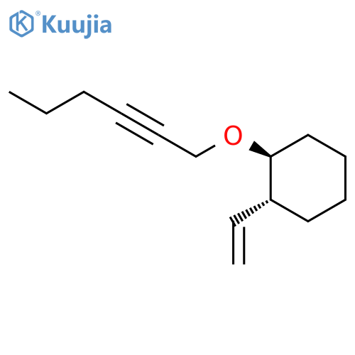 Cyclohexane, 1-ethenyl-2-(2-hexynyloxy)-, (1R,2S)-rel- structure