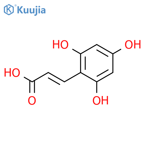 3-(2,4,6-trihydroxyphenyl)prop-2-enoic acid structure