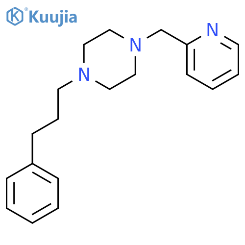 1-(3-phenylpropyl)-4-(pyridin-2-ylmethyl)piperazine structure
