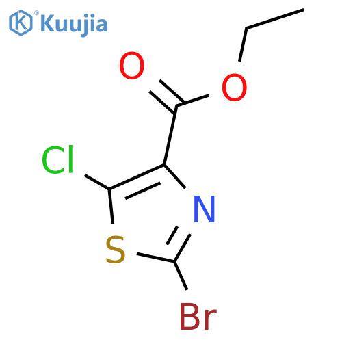 ethyl 2-bromo-5-chloro-1,3-thiazole-4-carboxylate structure