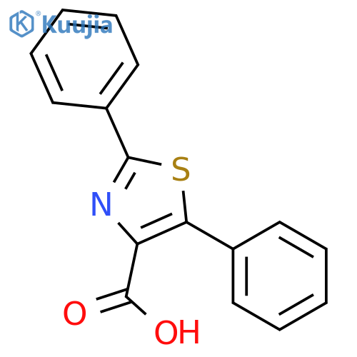 4-Thiazolecarboxylic acid, 2,5-diphenyl- structure