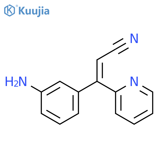 2-Propenenitrile, 3-(3-aminophenyl)-3-(2-pyridinyl)- structure