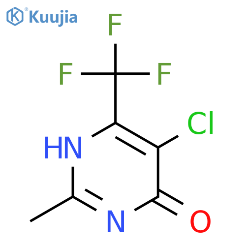 5-Chloro-2-methyl-6-(trifluoromethyl)pyrimidin-4-OL structure