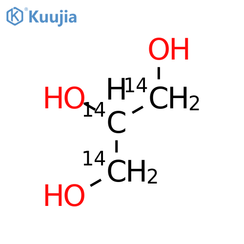 1,2,3-Propane-1,2,3-14C3-triol(9CI) structure