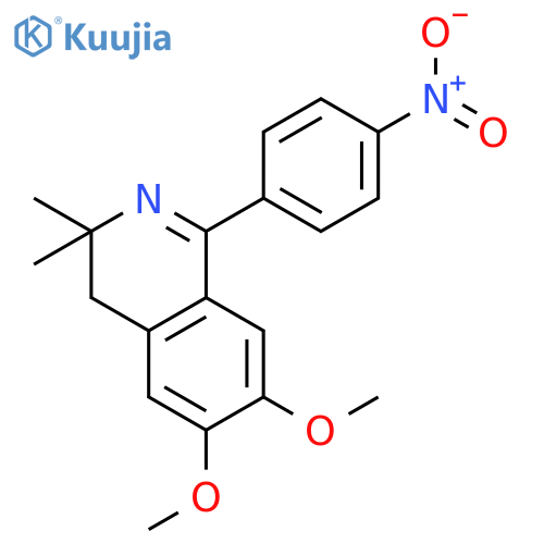 6,7-dimethoxy-3,3-dimethyl-1-(4-nitrophenyl)-4H-isoquinoline structure