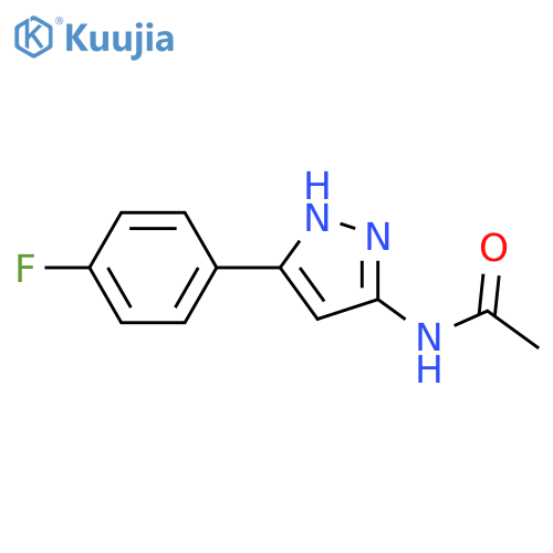 Acetamide, N-[5-(4-fluorophenyl)-1H-pyrazol-3-yl]- structure